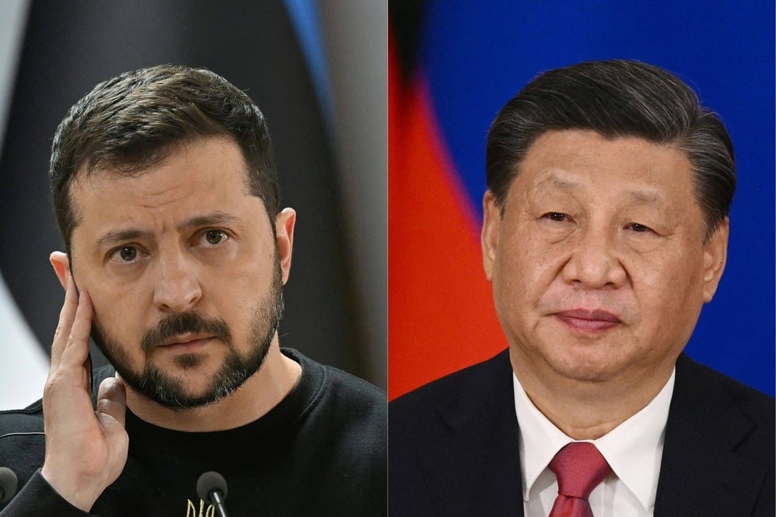 La posizione della Cina come potenziale mediatore è aumentata dopo che il presidente cinese Xi Jinping (a destra) ha parlato con il presidente ucraino Volodymyr Zelensky, hanno detto gli analisti.  Foto: AFP