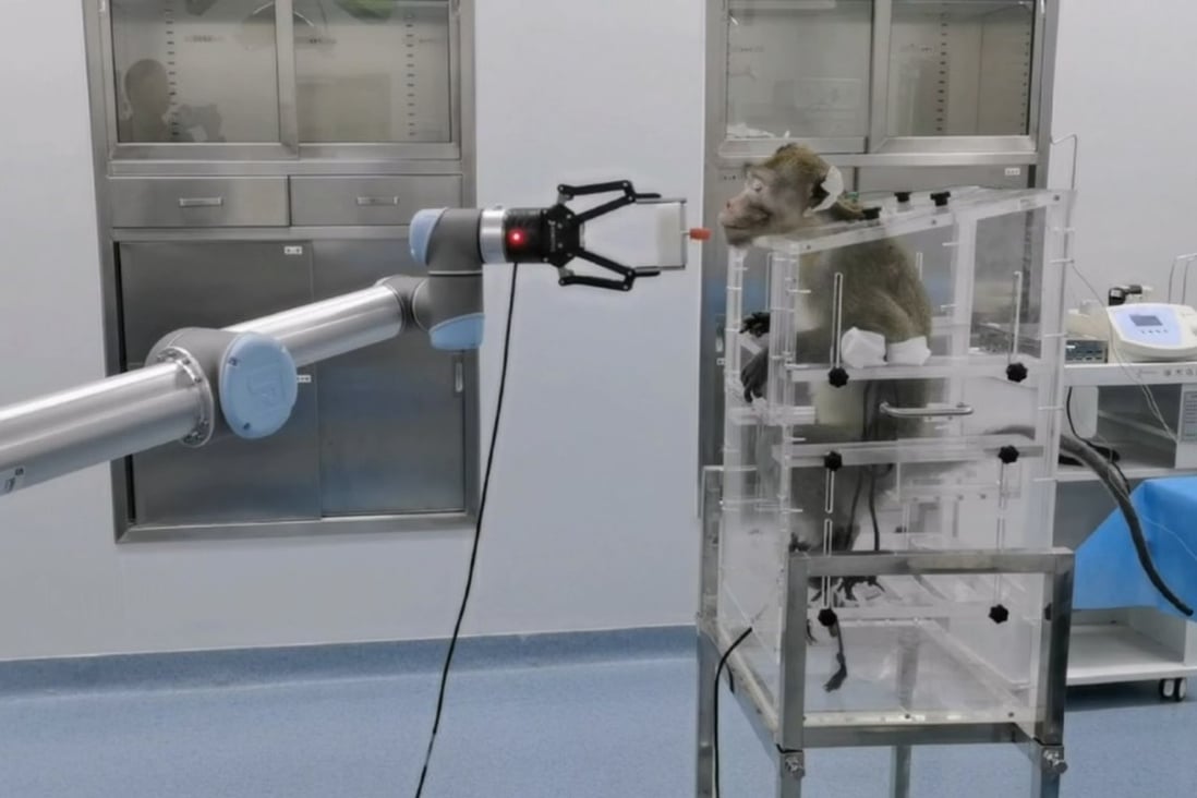 Chinese researchers claim monkey brain advance after moving robotic arm ...