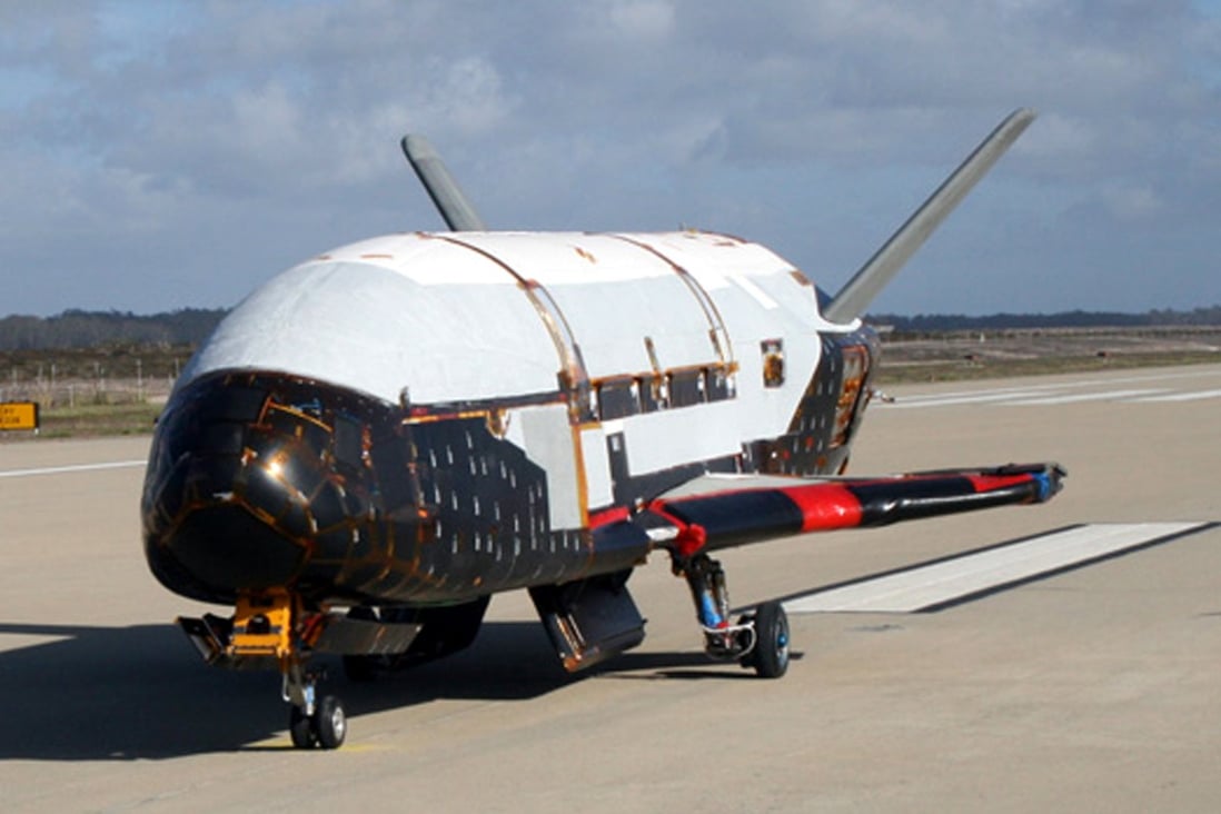 Experts believe the Chinese reusable unmanned spacecraft is likely to be similar in size and design to the US Air Force’s X-37B, pictured at a California military base. Photo: AP