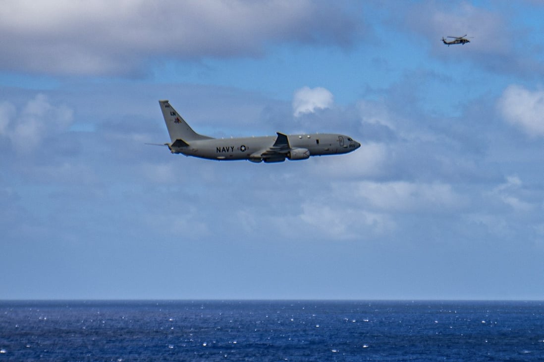A Chinese military report says anti-submarine patrol aircraft such as the US Navy’s P-8A typically fly at low altitudes which can pose safety risks in the region. Photo: US Navy