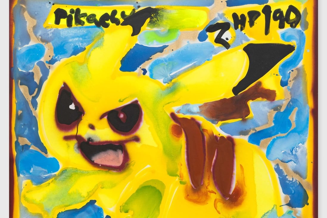 A favourite of children the world over, Pokémon characters including Pikachu (above) are the focus of a solo exhibition by US painter Katherine Bernhardt at David Zwirner gallery in Hong Kong. Photo courtesy of Katherine Bernhardt