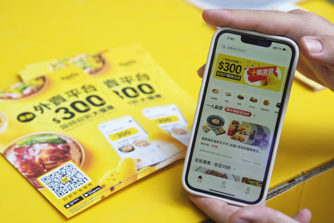 Meituan’s newly-launched food delivery platform Kee Ta in Hong Kong. Photo: SCMP/Elson Li