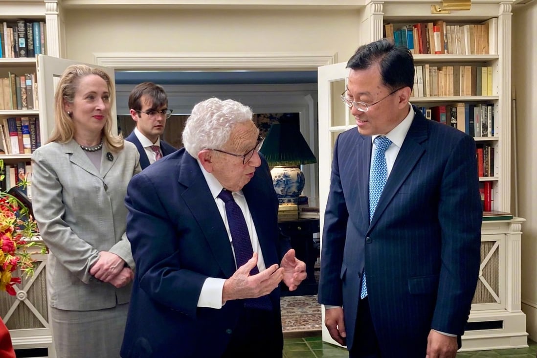 China’s envoy to US Xie Feng congratulates Henry Kissinger on 100th birthday South China
