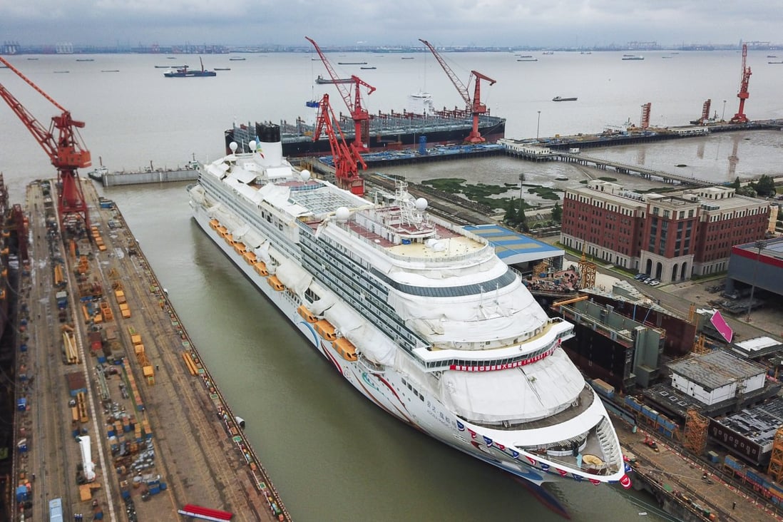 China's first home-grown large cruise liner undocks in Shanghai in breakthrough for shipbuilding, high-end manufacturing | South China Morning Post