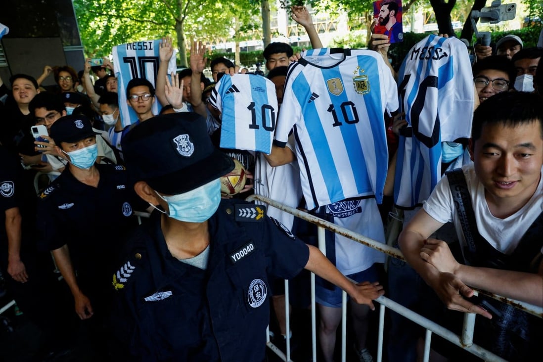 Chinese fans give Lionel Messi rockstar welcome ahead of Argentina v Australia friendly in Beijing | South China Morning Post