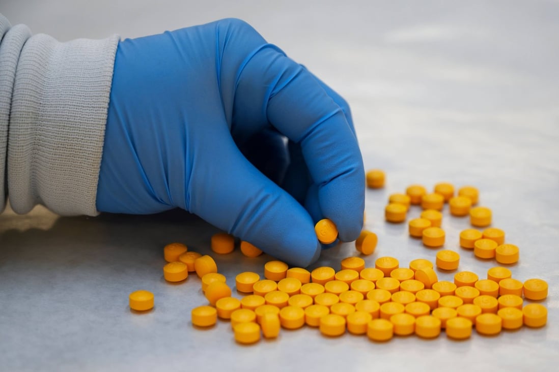 A US Drug Enforcement Administration chemist checks confiscated pills containing fentanyl at a laboratory in New York. Future discussions among Chinese and Americans concerned about the state of relations should make opioids – fentanyl in particular – a focus. Photo: AFP