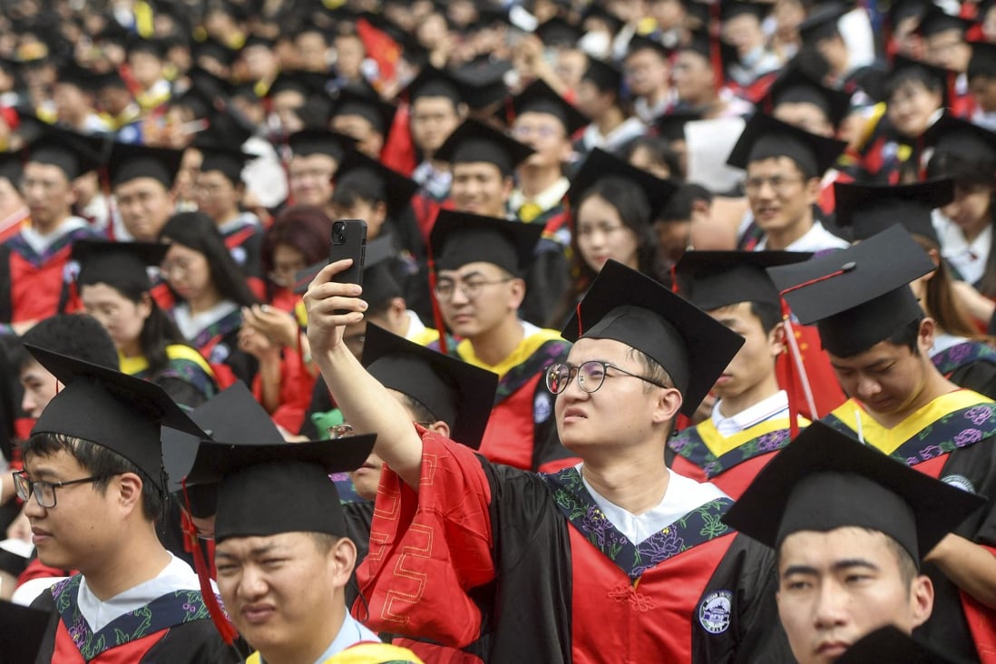 This year’s graduates from China’s universities number more than 11 million, with the PLA hoping to attract some of the brightest and best. Photo: AFP