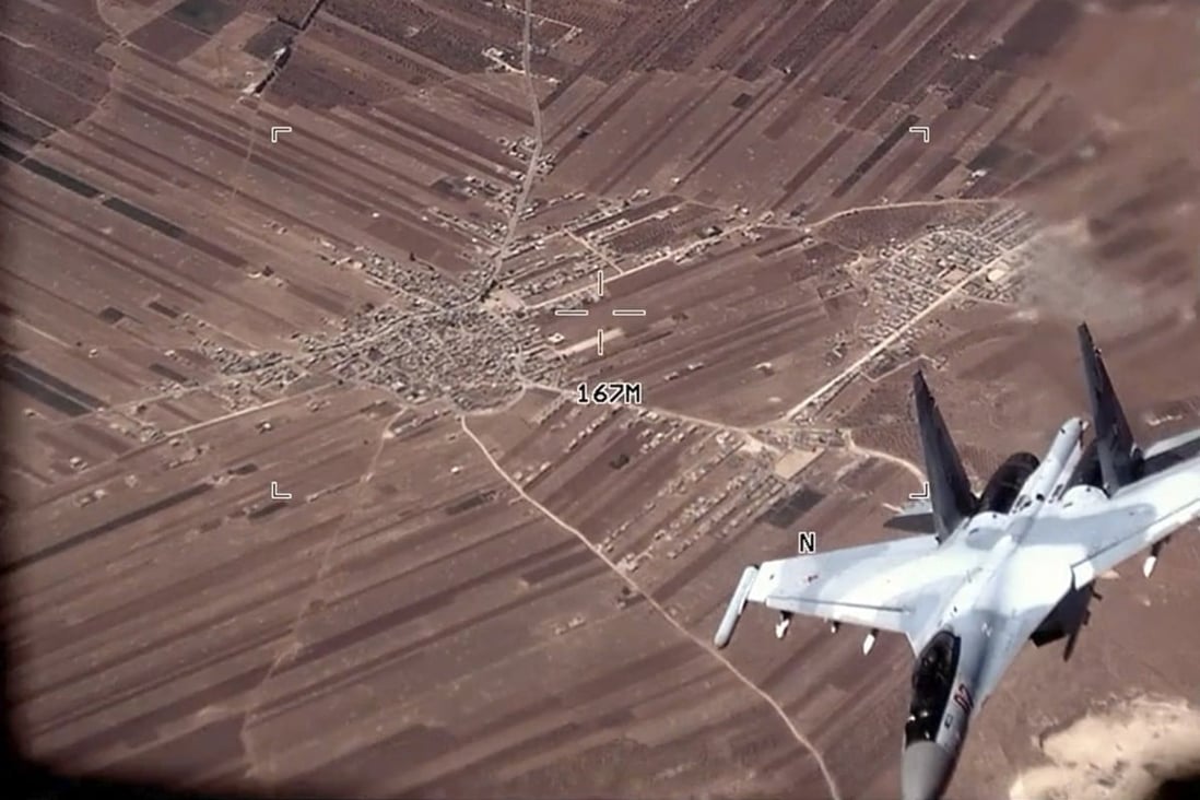 In a previous incident on July 5, a Russian Su-35 flies near a US Air Force MQ-9 Reaper drone over Syria. Photo: US Air Force via AP