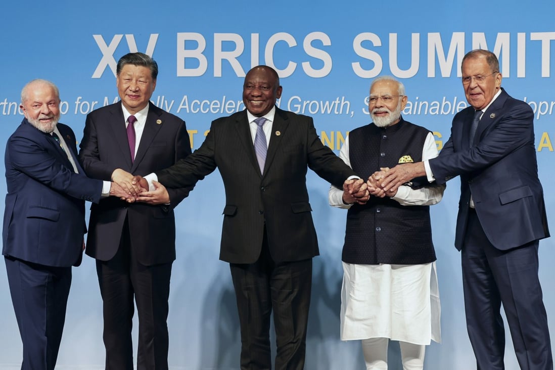 The annual Brics summit is under way in Johannesburg, South Africa. Photo: AP