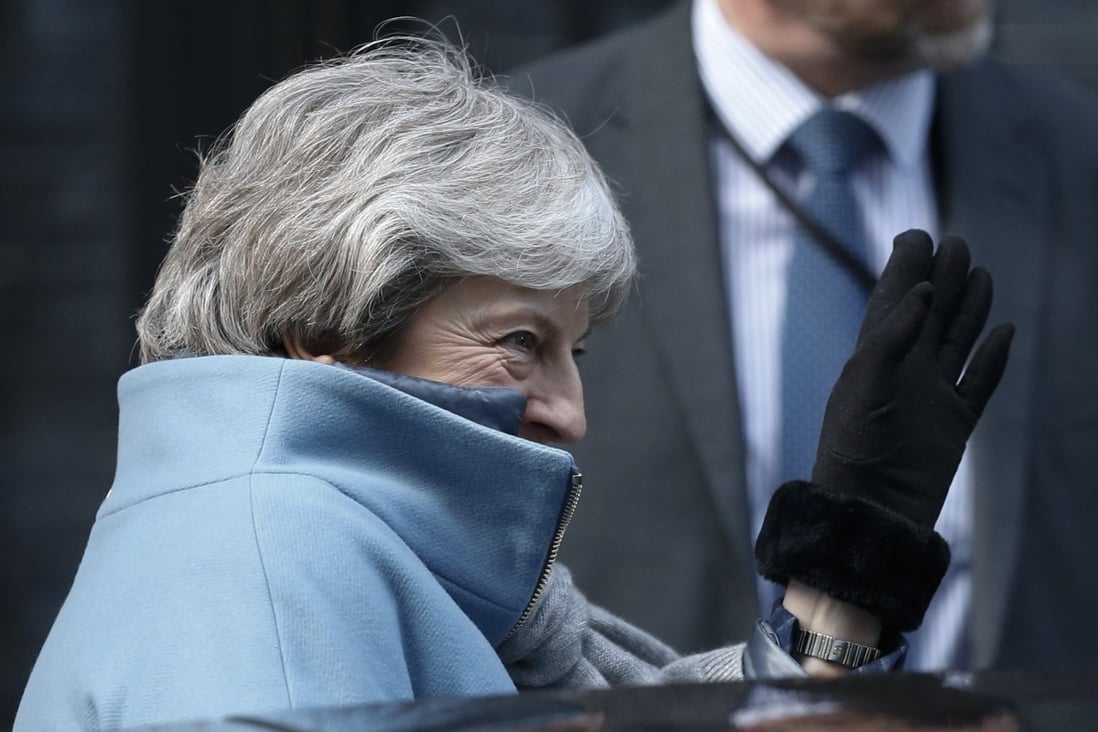British Prime Minister Theresa May leaves 10 Downing Street for the House of Commons in London on Thursday. Photo: Xinhua