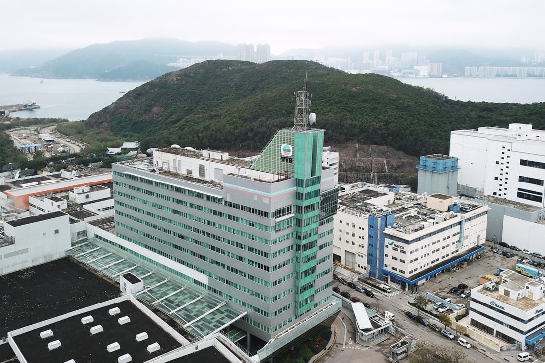 TVB’s profit warning follows a round of lay-offs in June. The TVB headquarters building and TVB City in Tseung Kwan O Industrial Estate. Photo: Roy Issa