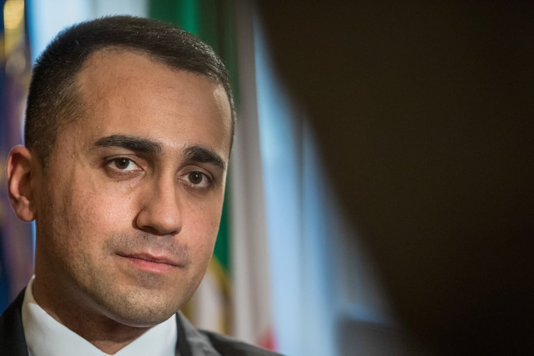 Italy’s deputy premier Luigi Di Maio is leading efforts to prepare deals to sign next week. Photo: Bloomberg