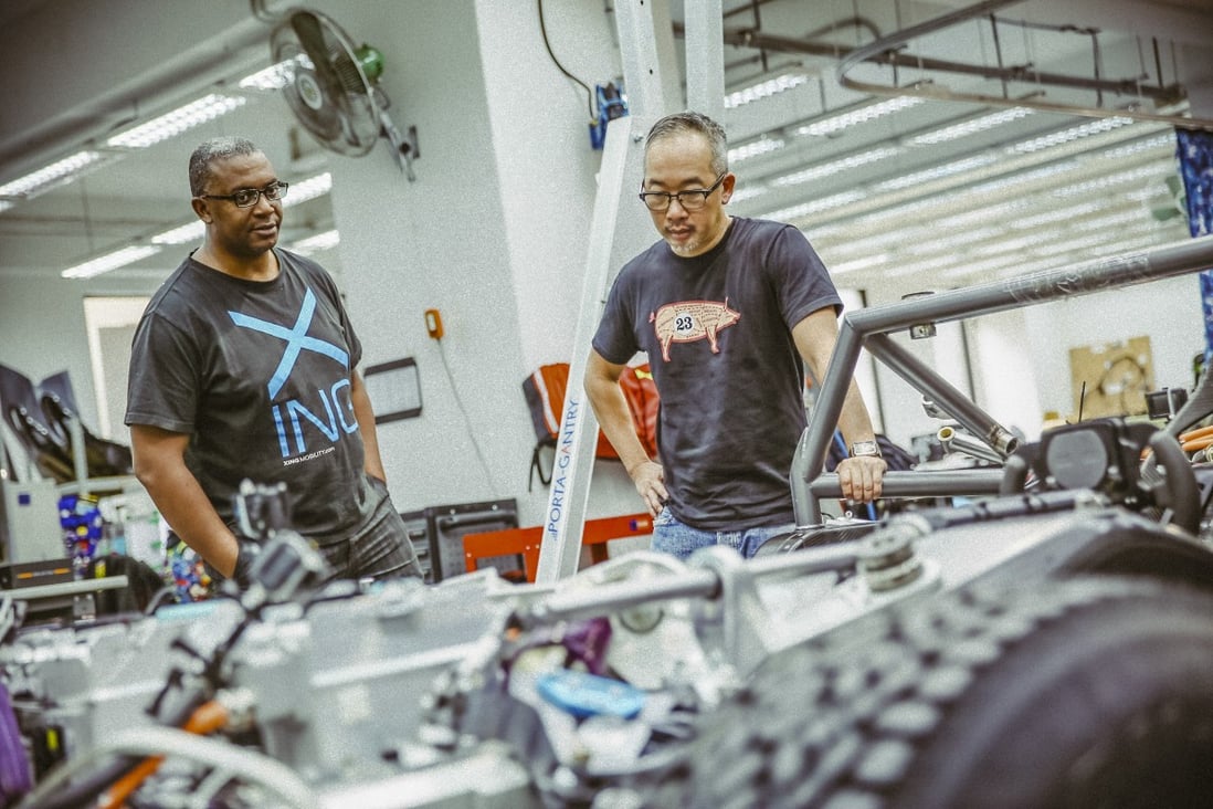 Azizi Tucker, left, and Royce Hong, the co-founders of electric vehicle technology start-up XING Mobility. Photo: Handout