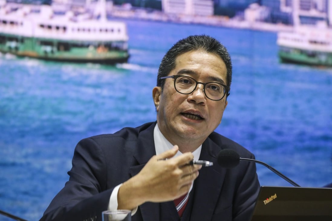 Secretary for Development Michael Wong has said the Lantau reclamation project is likely to cost HK$624 billion. Photo: Dickson Lee
