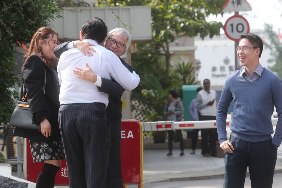 Kwok was released early on Thursday morning. Photo: Sam Tsang