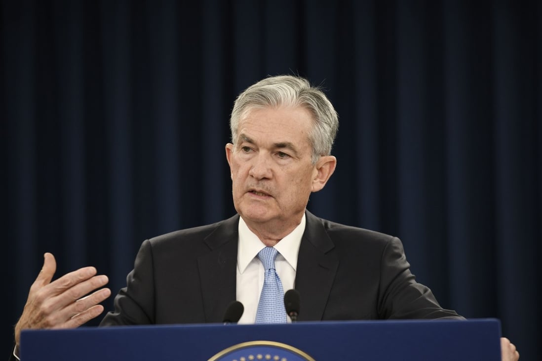 US Federal Reserve Chairman Jerome Powell speaks during a press conference in Washington, on March 20, 2019. The Fed left interest rates unchanged after concluding a two-day policy meeting, in a move that met market expectations and reflected the central bank's patient approach regarding monetary policy changes. Photo: Xinhua
