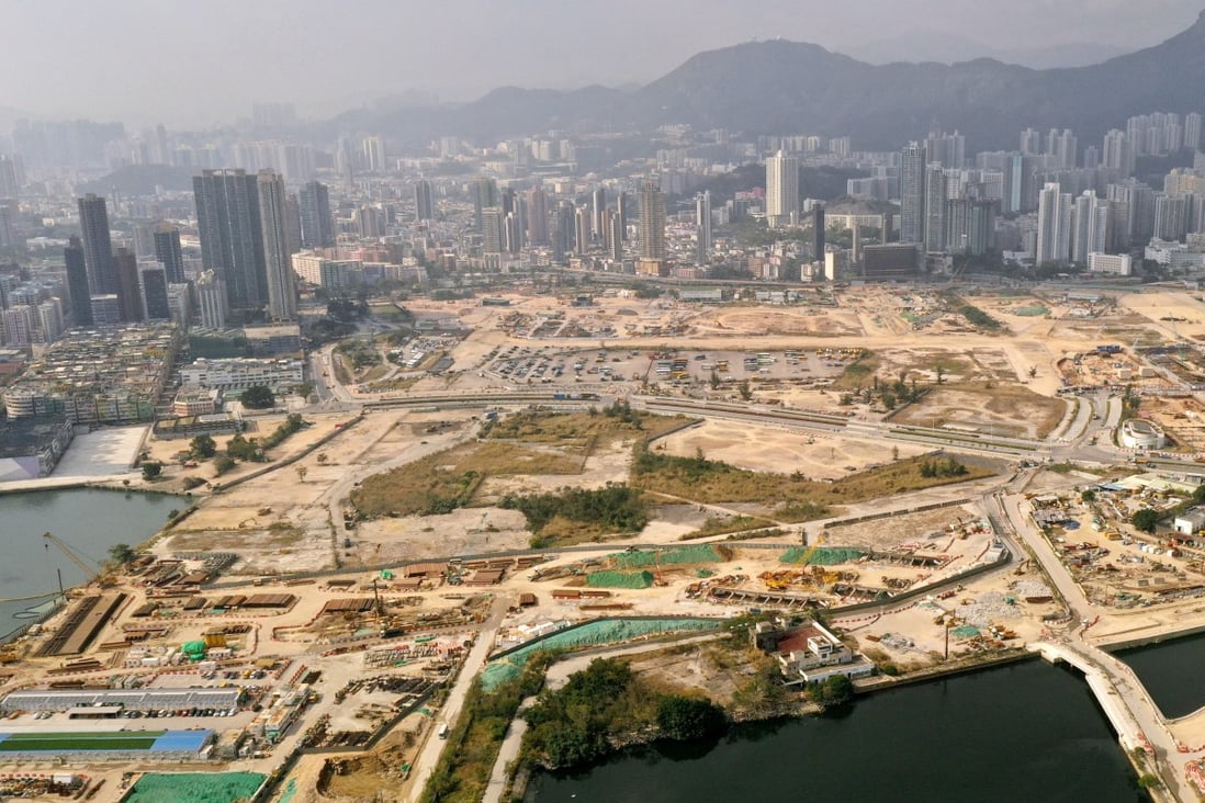 The site of the runway at Kai Tak, Hong Kong’s former airport. Photo: Martin Chan