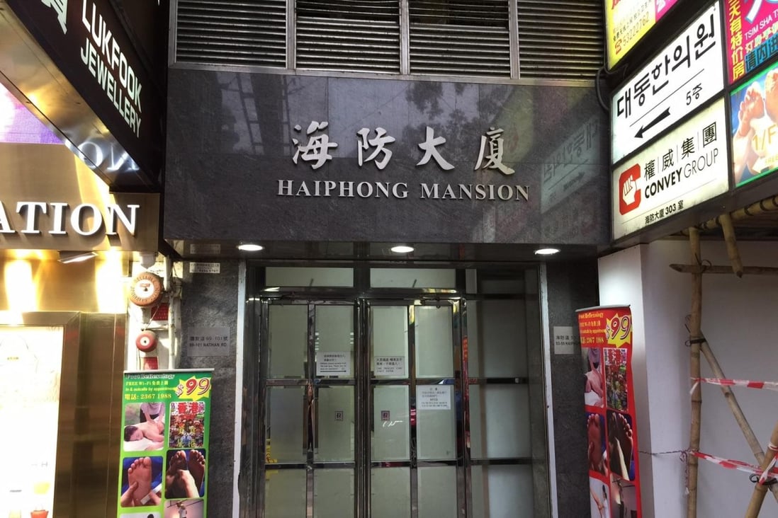 The men shared a flat in Hai Phong Mansion on Haiphong Road, Tsim Sha Tsui. Photo: SCMP