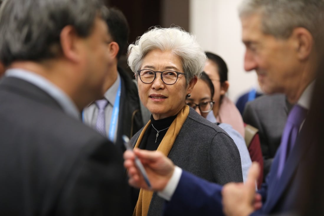 Former diplomat Fu Ying said China had no intention of replacing the United States on the world stage. Photo: Simon Song