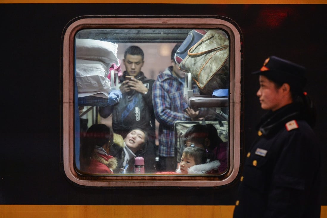 Passengers wait for a train to depart from the Hankou Railway Station in Wuhan, central China's Hubei province. In China, only those who cannot afford the high-speed train take the slow train. Photo: AP