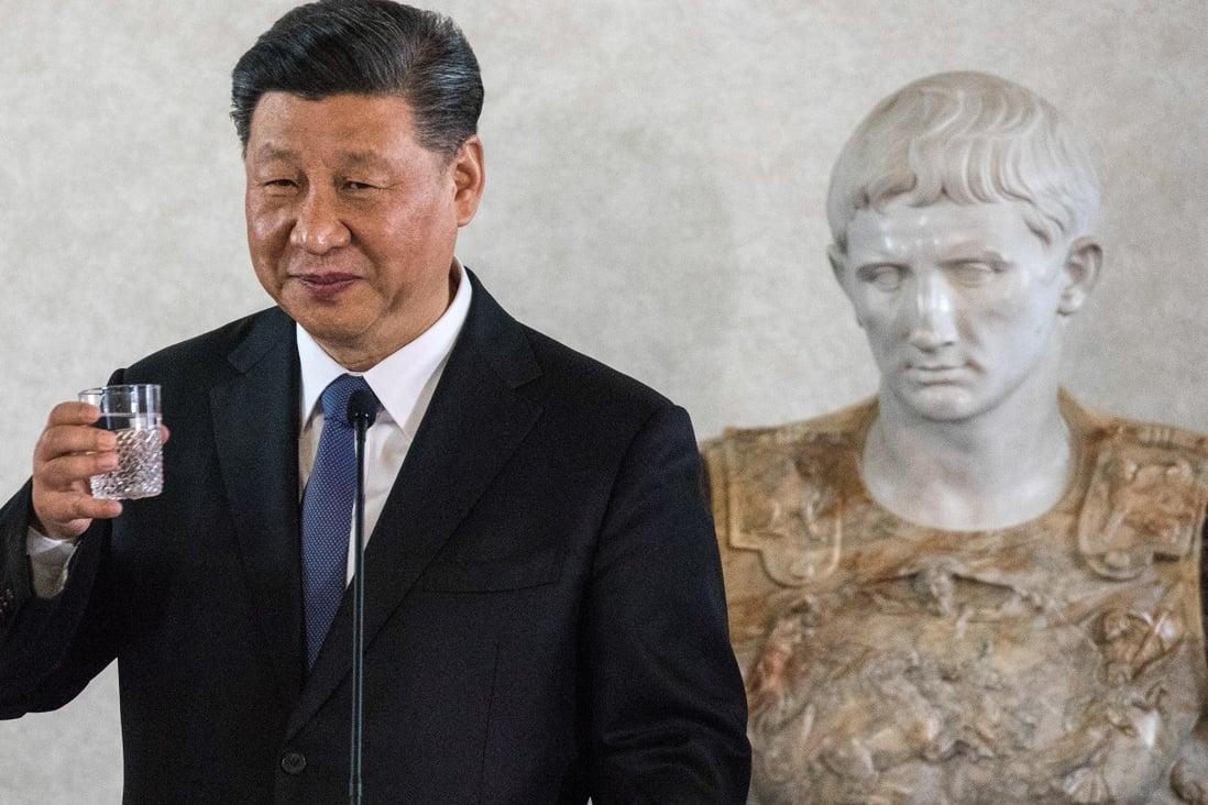 Chinese President Xi Jinping attends a business forum at the Quirinale Palace in Rome, Italy, on March 22. If Europe is disconnected from the opportunities generated by Chinese innovation, the continent could really become a museum. Photo: Bloomberg