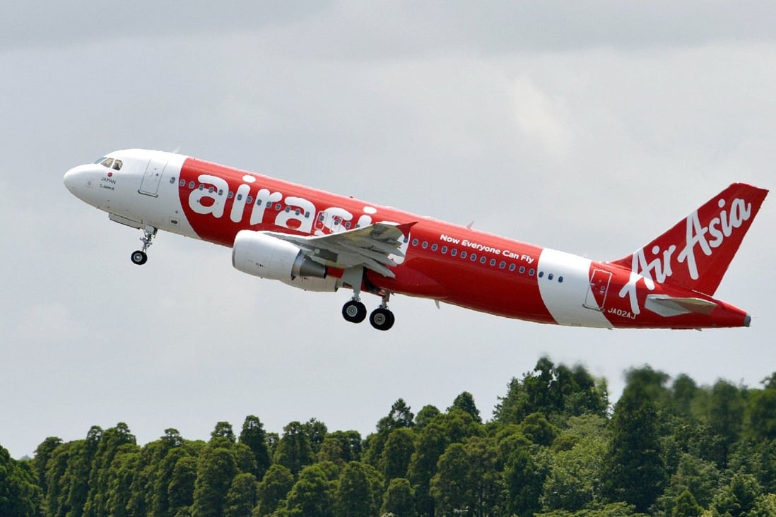 An AirAsia Japan aircraft taking off from Narita airport in Japan on August 1, 2012. Photo: AFP/ Jiji Press
