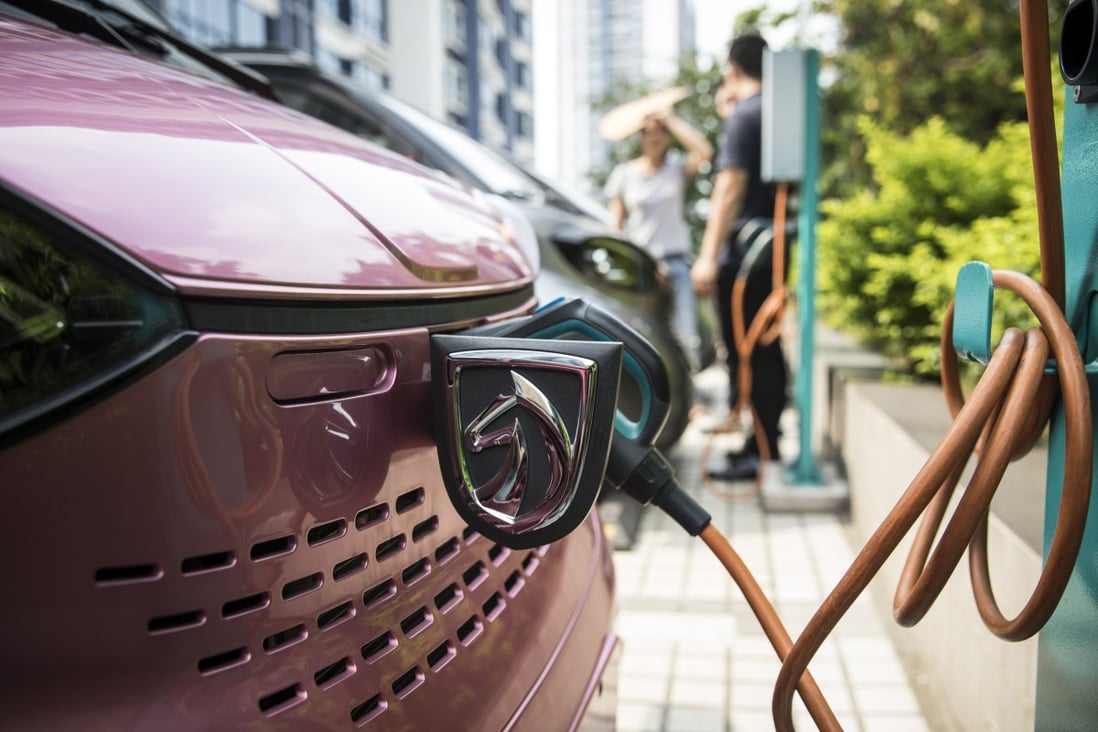 China dominates the electric vehicle supply chain, producing nearly two-thirds of the world’s lithium-ion batteries. Photo: Bloomberg