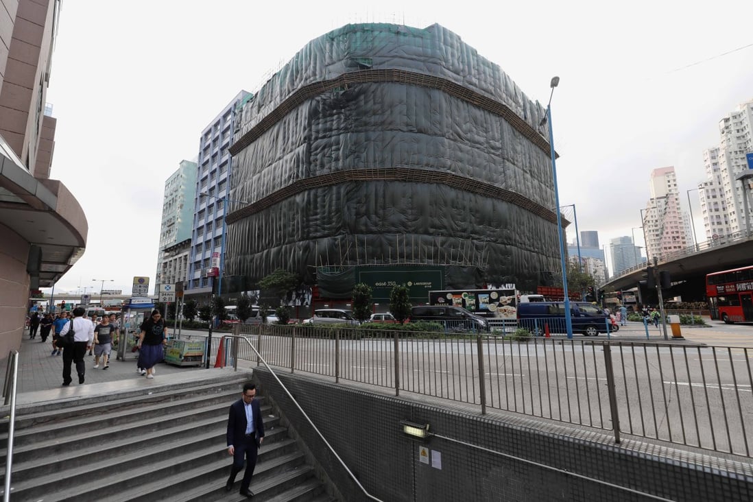 The Maxwell Industrial Building, which is owned by Hong Kong textiles company Lawsgroup, in Kwun Tong. Photo: Sam Tsang