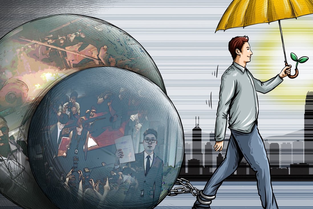 As the fifth anniversary of the umbrella movement looms, Hong Kong is far from achieving universal suffrage. Illustration: Lau Ka-kuen