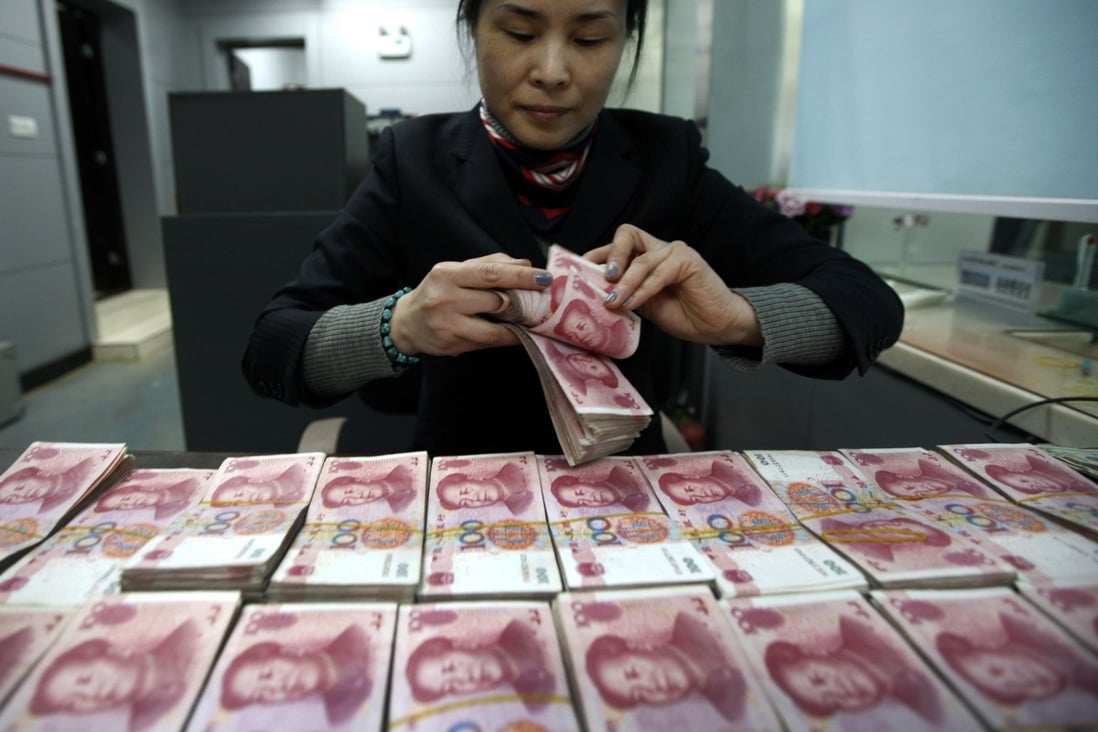 Aggregate financing, the broadest measure of credit supply that include bond issuance, initial public offering and off-balance sheet lending, jumped to 2.86 trillion yuan (US$425 billion) last month. Photo: AP