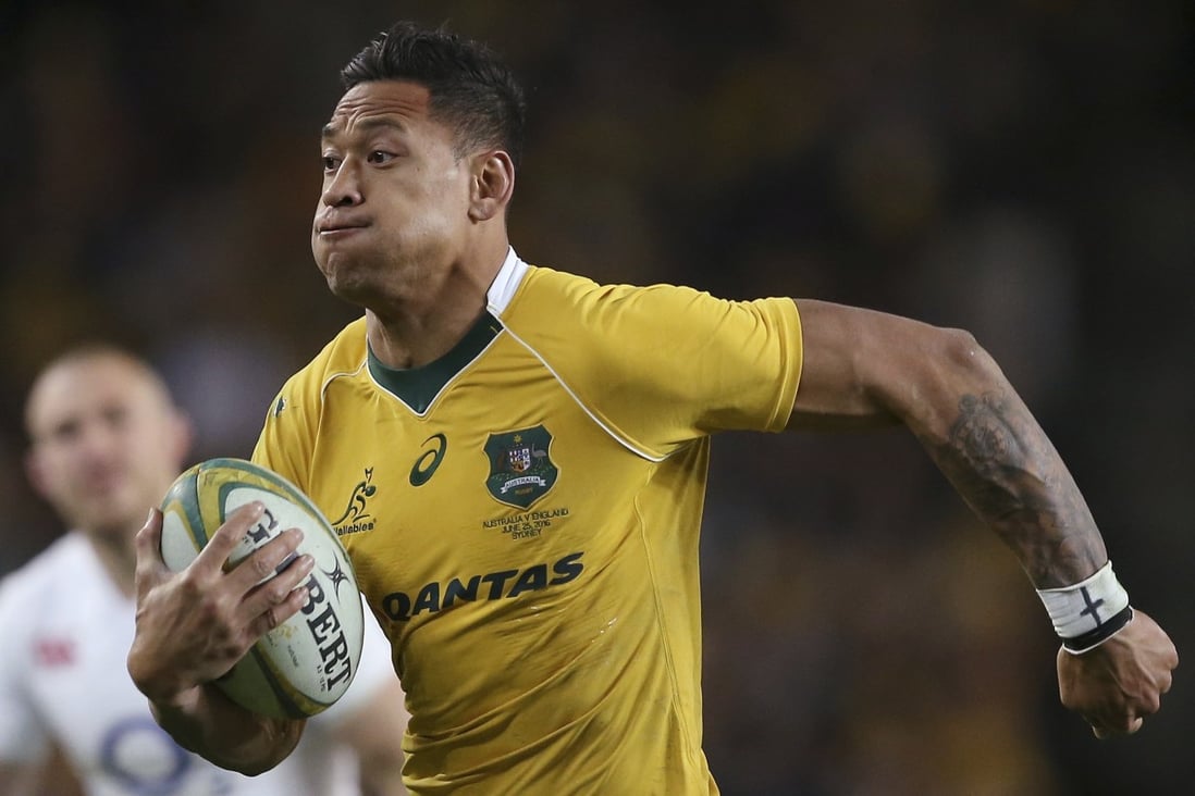 Israel Folau could be facing the end of his storied rugby career. Photo: AP