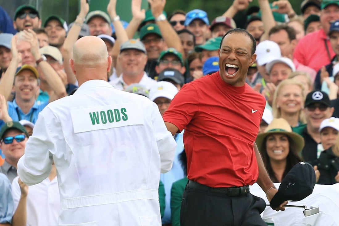 Thinking of his dad, Tiger Woods notches a Masters victory that his
