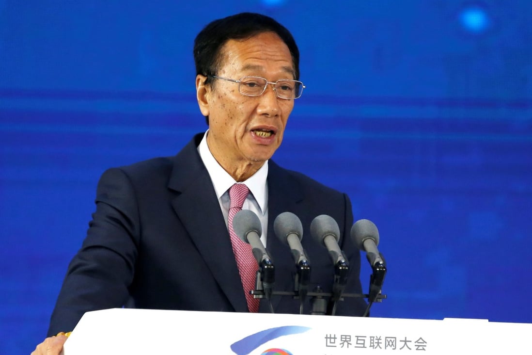 Terry Gou Tai-ming, founder and chairman of Taiwan’s Foxconn Technology Group, plans to step back from day-to-day operations at the world’s largest electronics contract manufacturer. Photo: Reuters