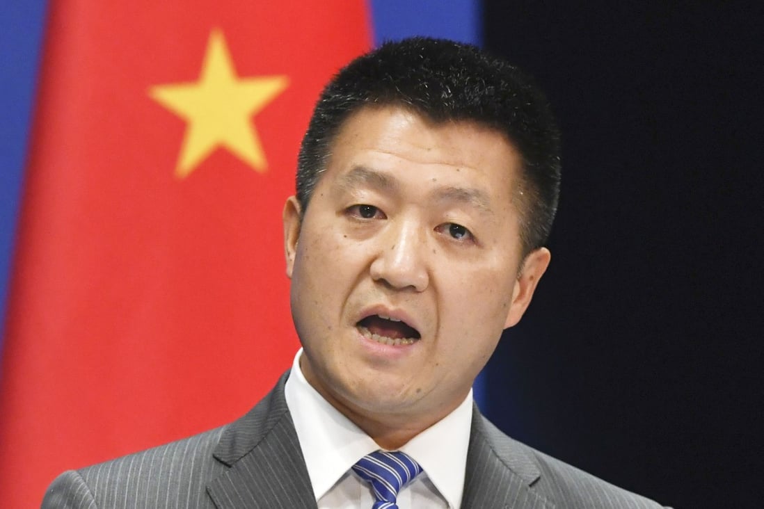 Foreign ministry spokesman Lu Kang said some US politicians had been “slandering China all over the world”. Photo: Kyodo