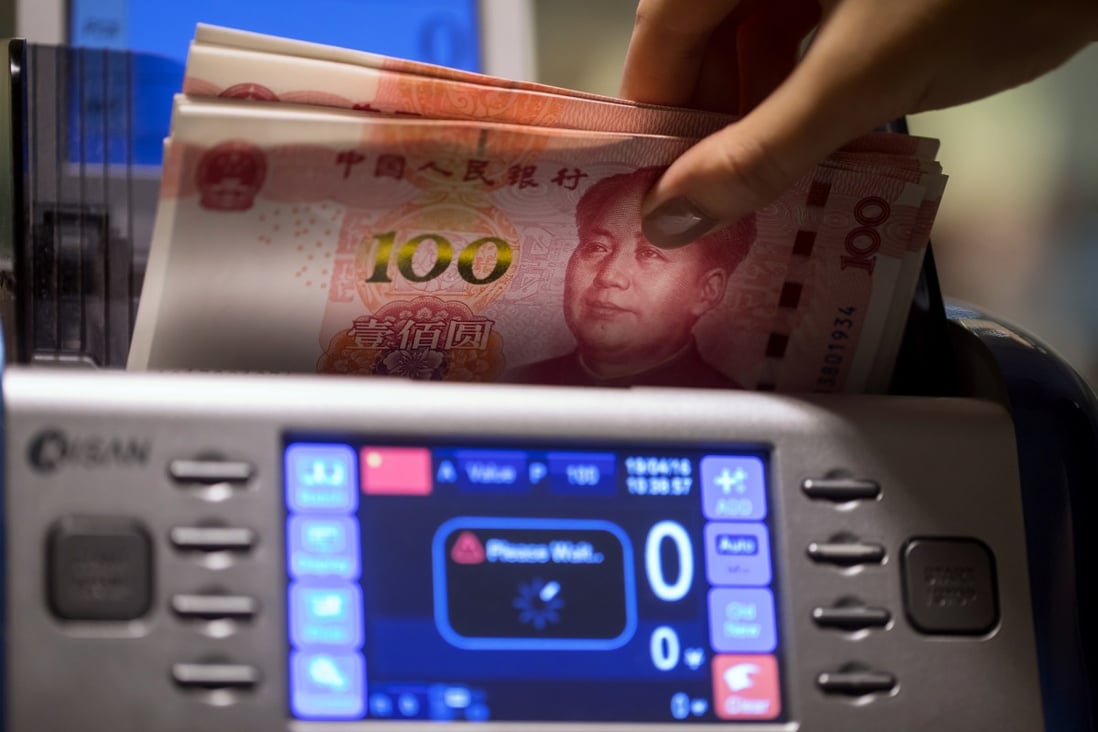 In the first quarter of 2019, the yuan rose 1.9 per cent against the US dollar, with net dollar purchases by Chinese individuals, a sign of interest in holding the currency, falling 22 per cent from a year earlier. Photo: Bloomberg