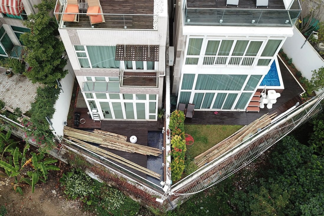 The couple own homes next to each other, with Teresa Cheng’s on the left. Photo: Winson Wong