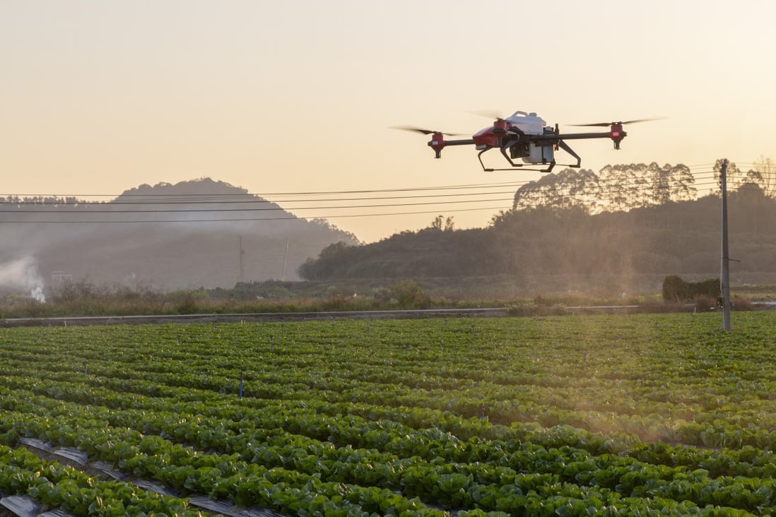 China has increasingly turned to drones to perform tasks such as spraying pesticide and monitoring crops as it seeks to boost production and lessen reliance on imports. Photo: Handout