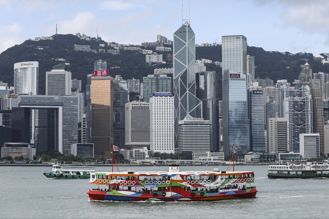 Hong Kong’s iconic Star Ferry vessels sail across Victoria Harbour in front of the financial district in Central. China’s government plans to transform Hong Kong and 10 cities around the Pearl River Delta into a thriving global centre of technology, innovation and economic vibrancy. Photo: Dickson Lee
