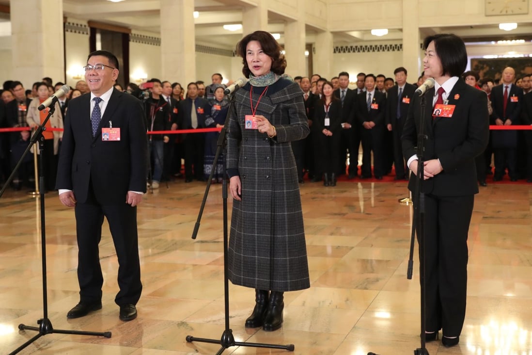 Chairwoman Dong Mingzhu joined Gree Electric as a sales manager 29 years ago. She is also a National People’s Congress delegate. Photo: Xinhua