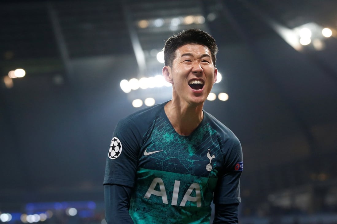 Tottenham's Son Heung-min celebrates after the match. He has been a revelation over the past 12 months. Photo: Reuters