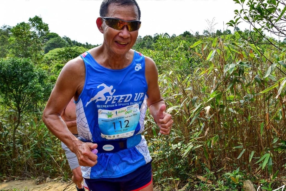 Shek Kong is a retired PE teacher turned triathlon coach who still competes, and competes to win, in races aged 64. Photo: Yau Goi