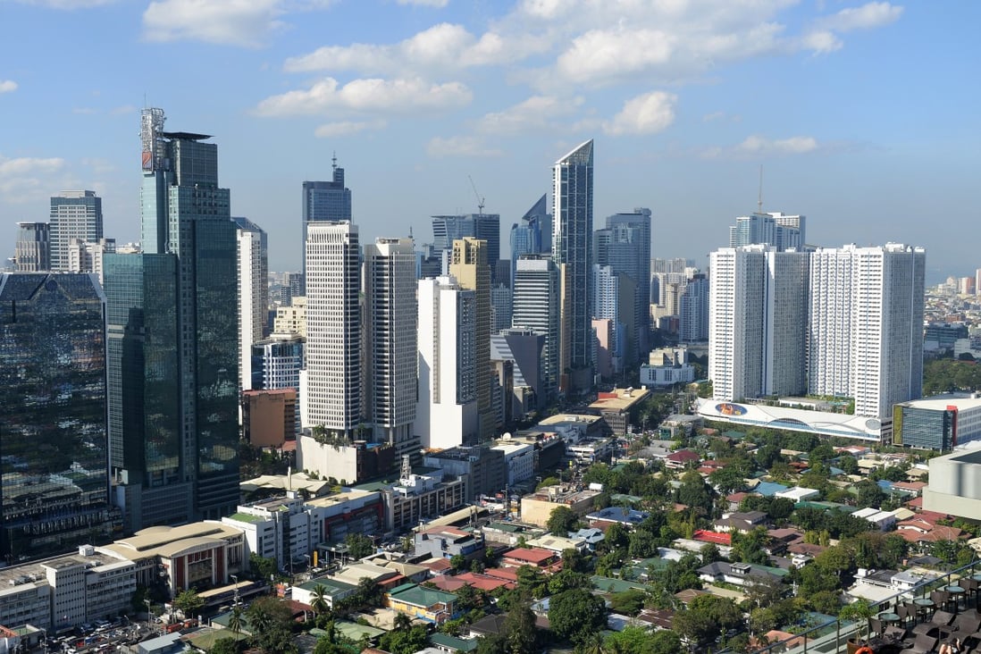 The Makati financial district in Manila. The Philippine economy is among those in Asia that have grown at least 6 per cent in recent years. Photo: AFP