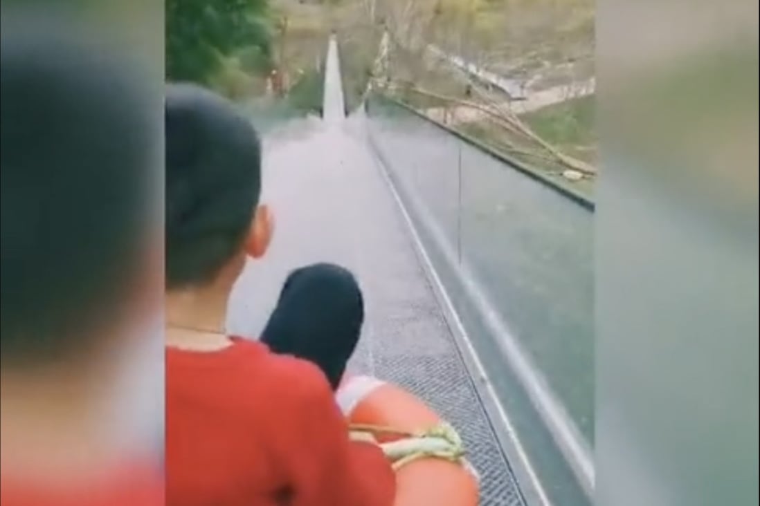 A woman who witnessed the accident said the slide was similar to this one shown in a video shared online. Photo: V.qq.com