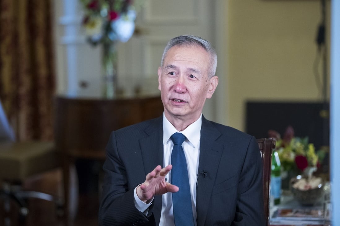 Vice-Premier Liu He will be in Washington from Thursday. Photo: Xinhua