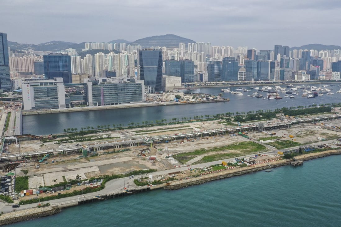 The third-largest residential plot on the runway of the former Kai Tak airport, as of May 3rd, 2019. Area 4C site 2 is in the background. Photo: SCMP / Winson Wong