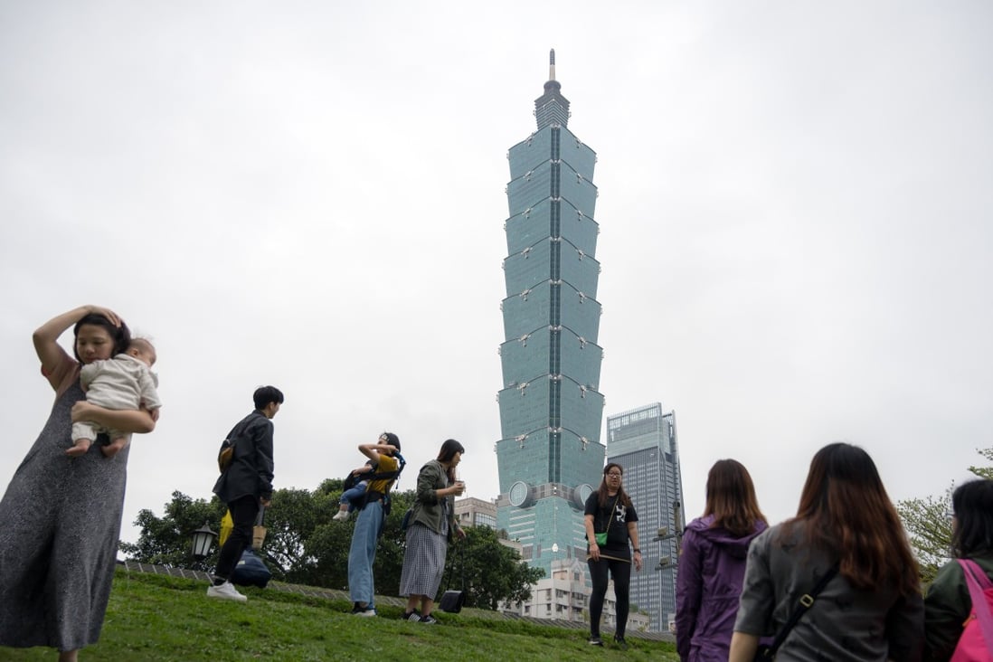 The Taipei 101 skyscraper, which was once the world’s tallest building, is surrounded by prime office space in the Xinyi district. Photo: Bloomberg