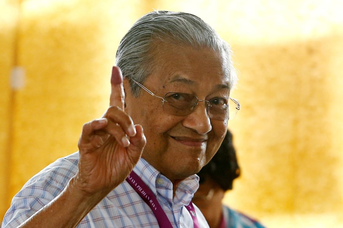 Mahathir Mohamad campaigns ahead of the 2018 election. Photo: Reuters