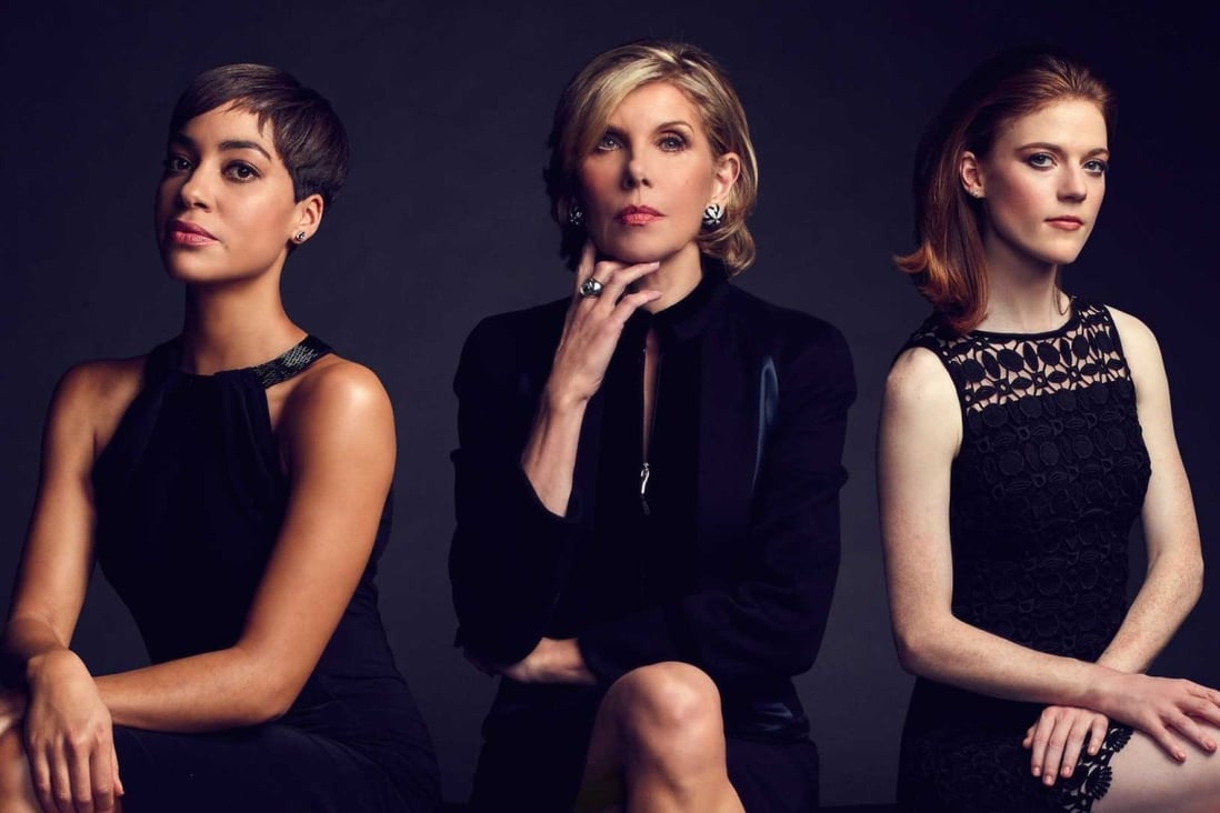 The cast of 'The Good Fight', from left to right: Cush Jumbo, Christine Baranski and Rose Leslie. Photo: CBS