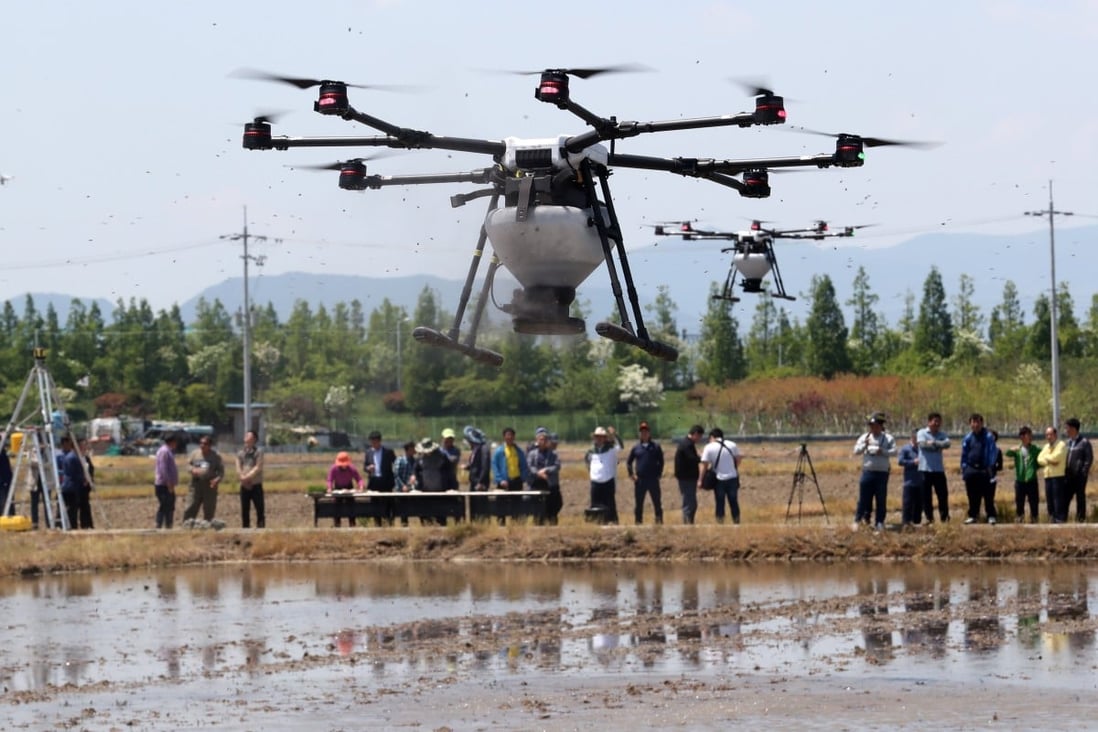 Drones can help farmers drastically reduce their labour force. Photo: EPA-EFE