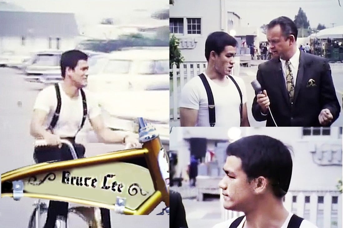 Bruce Lee being interviewed by Harry Martin circa 1966.